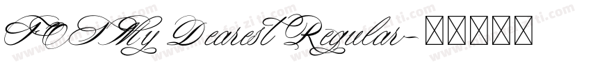 FOTMy Dearest Regular字体转换